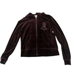 Juicy Couture Chocolate Velour Jacket